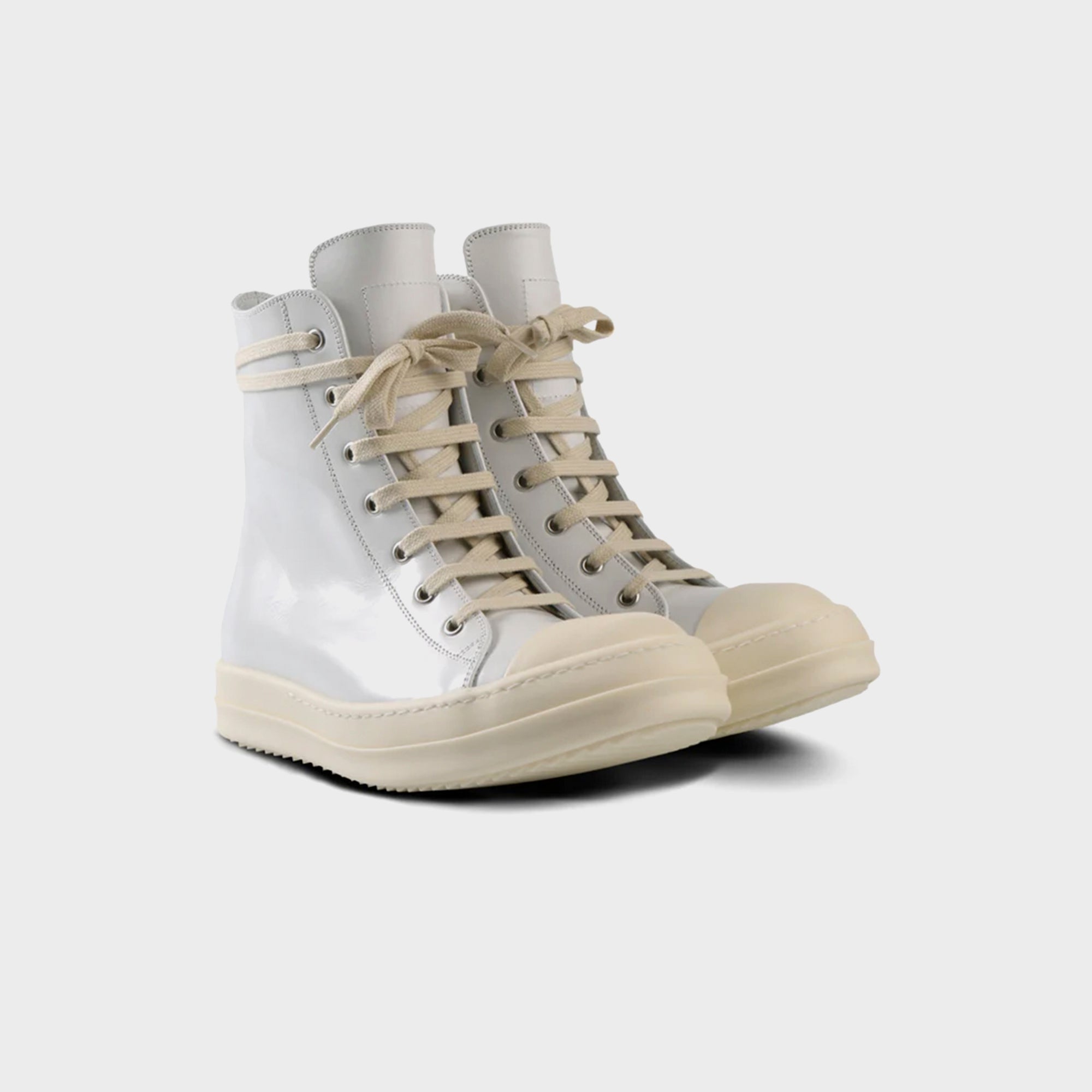Rick Owens Scarpe in Pelle Sneakers - Chalk / White / Milk