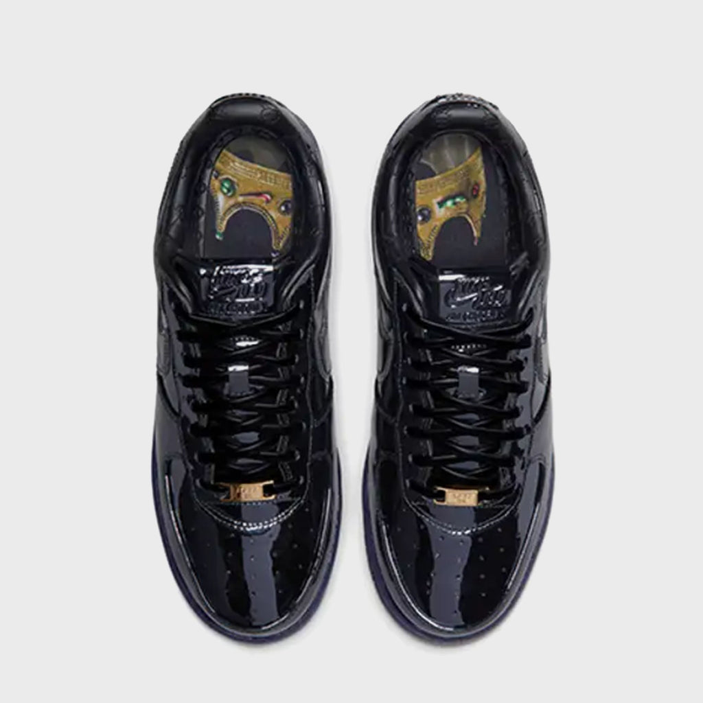 Nike x LeBron James Air Force 1 Low - Black / Black / Metallic Gold