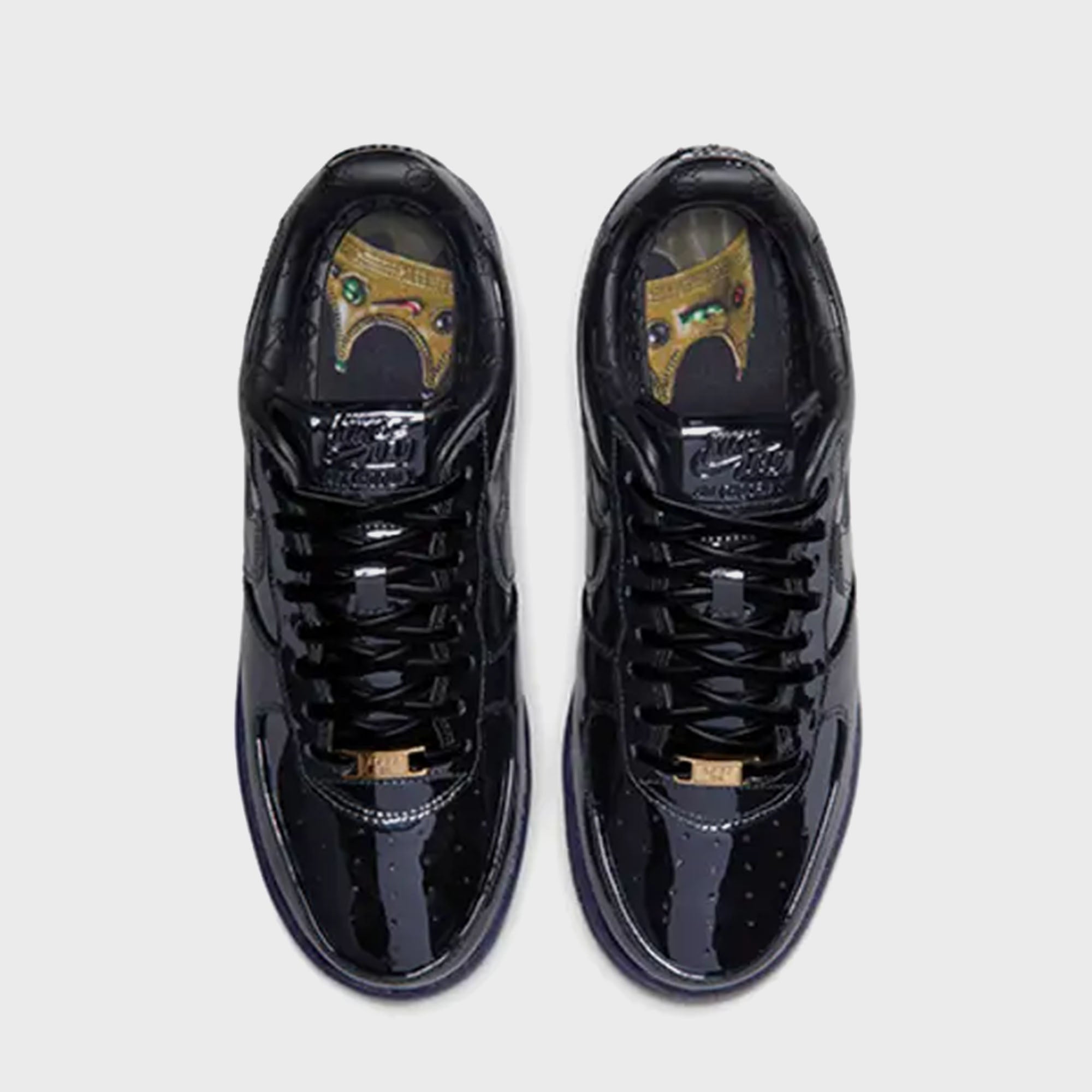 Nike x LeBron James Air Force 1 Low - Black / Black / Metallic Gold