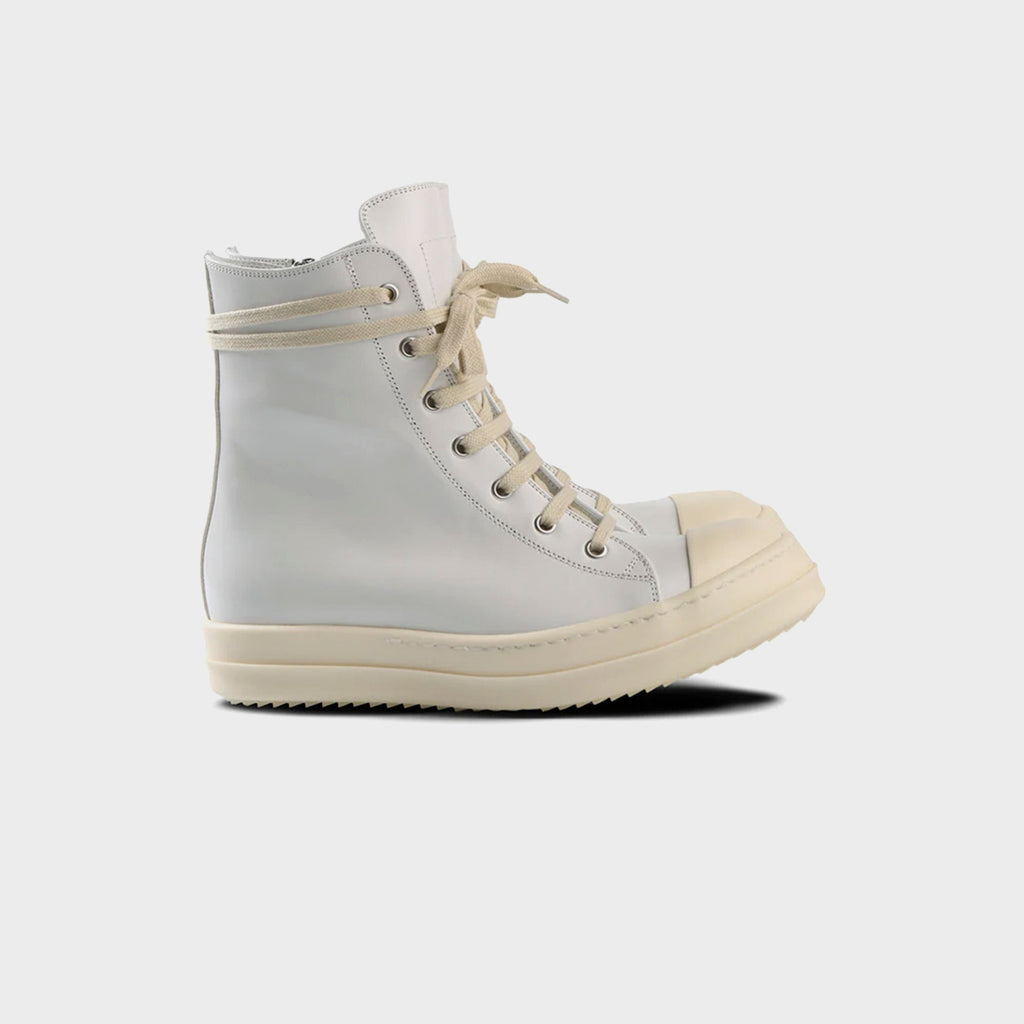 Rick Owens Scarpe in Pelle Sneakers - Chalk / White / Milk